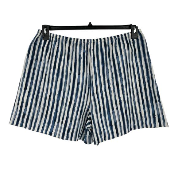 Vince Shorts Painterly Stripe Pull on blue size X-Large XL - Picture 6 of 7
